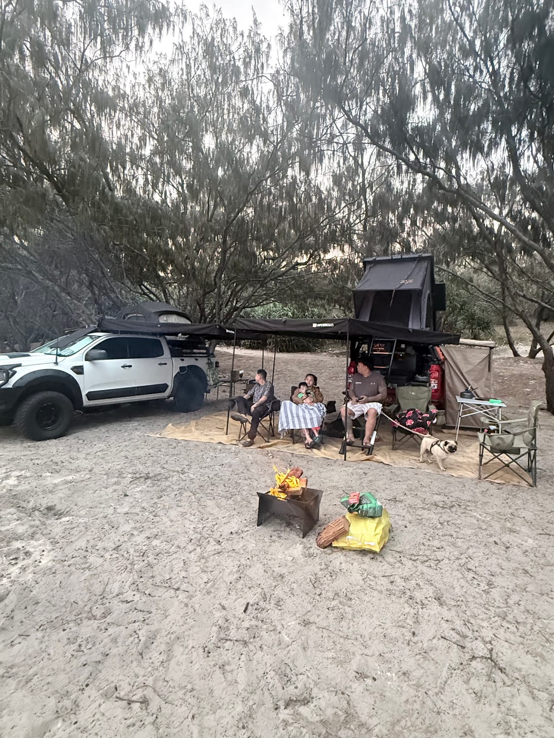 Customer photo review of OPENROAD 270 Degree Awning With Zippered D-door