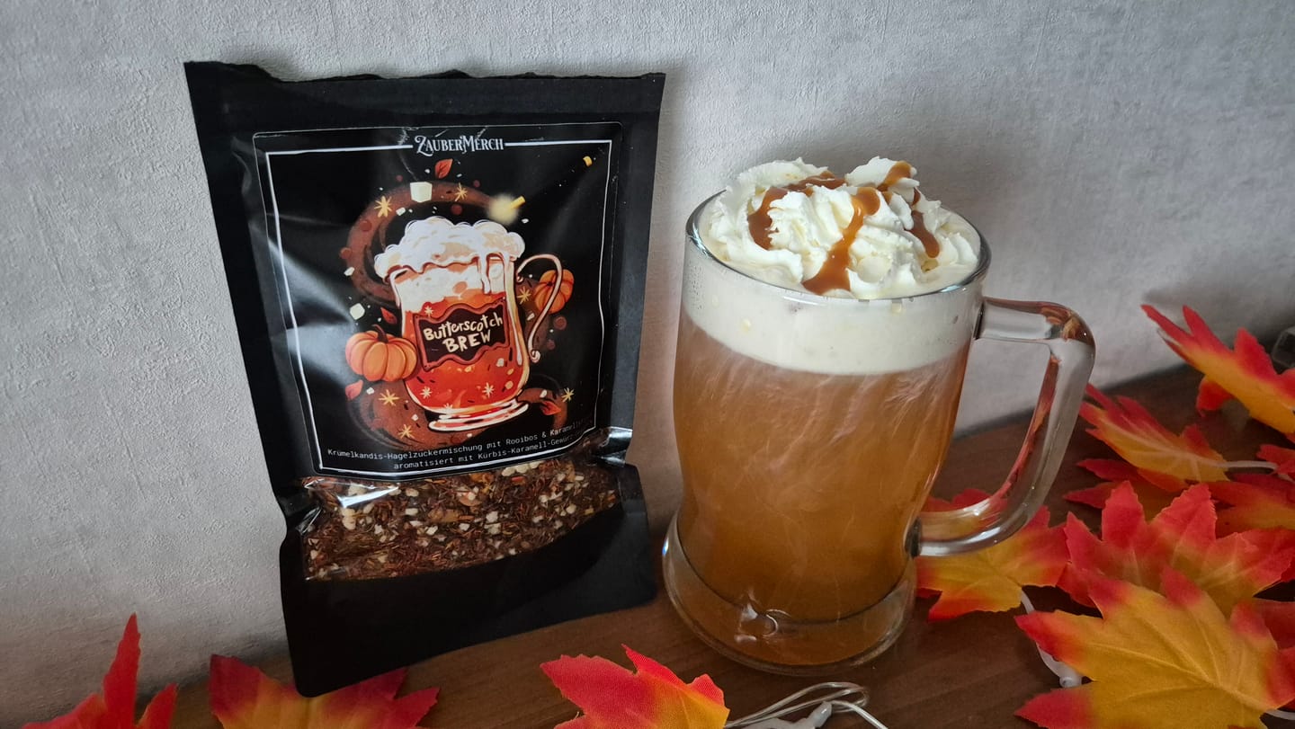 Customer photo review of Butterscotch Brew – Pumpkin Spice Edition | Limitierter Herbst Tee