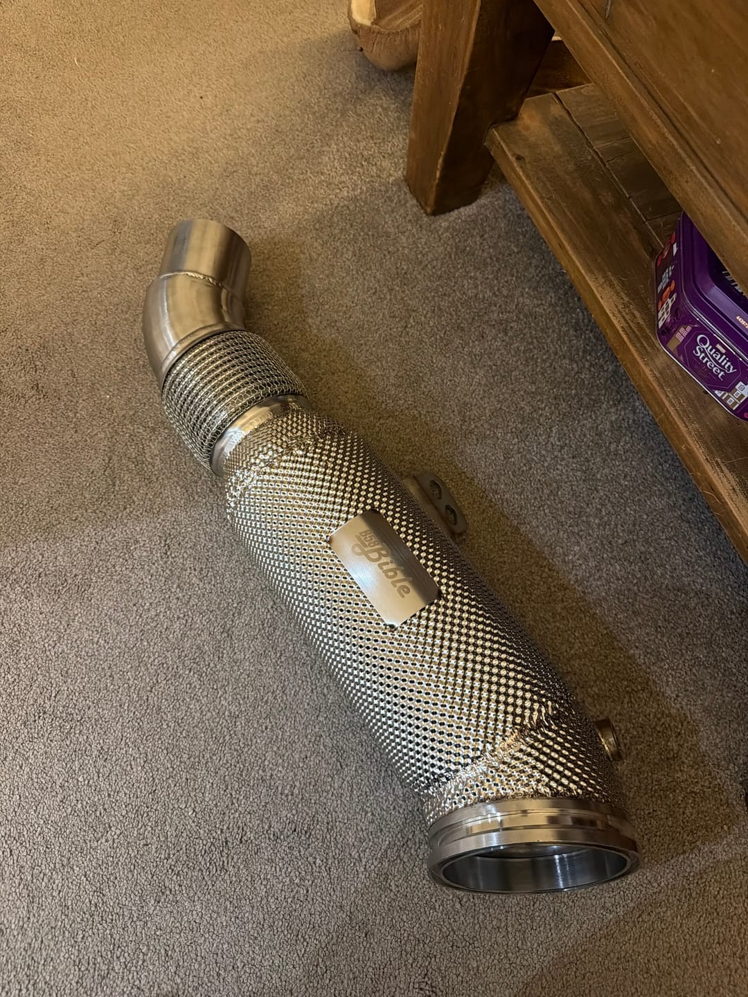 Customer photo review of 5 Inch Catless B58 Downpipe