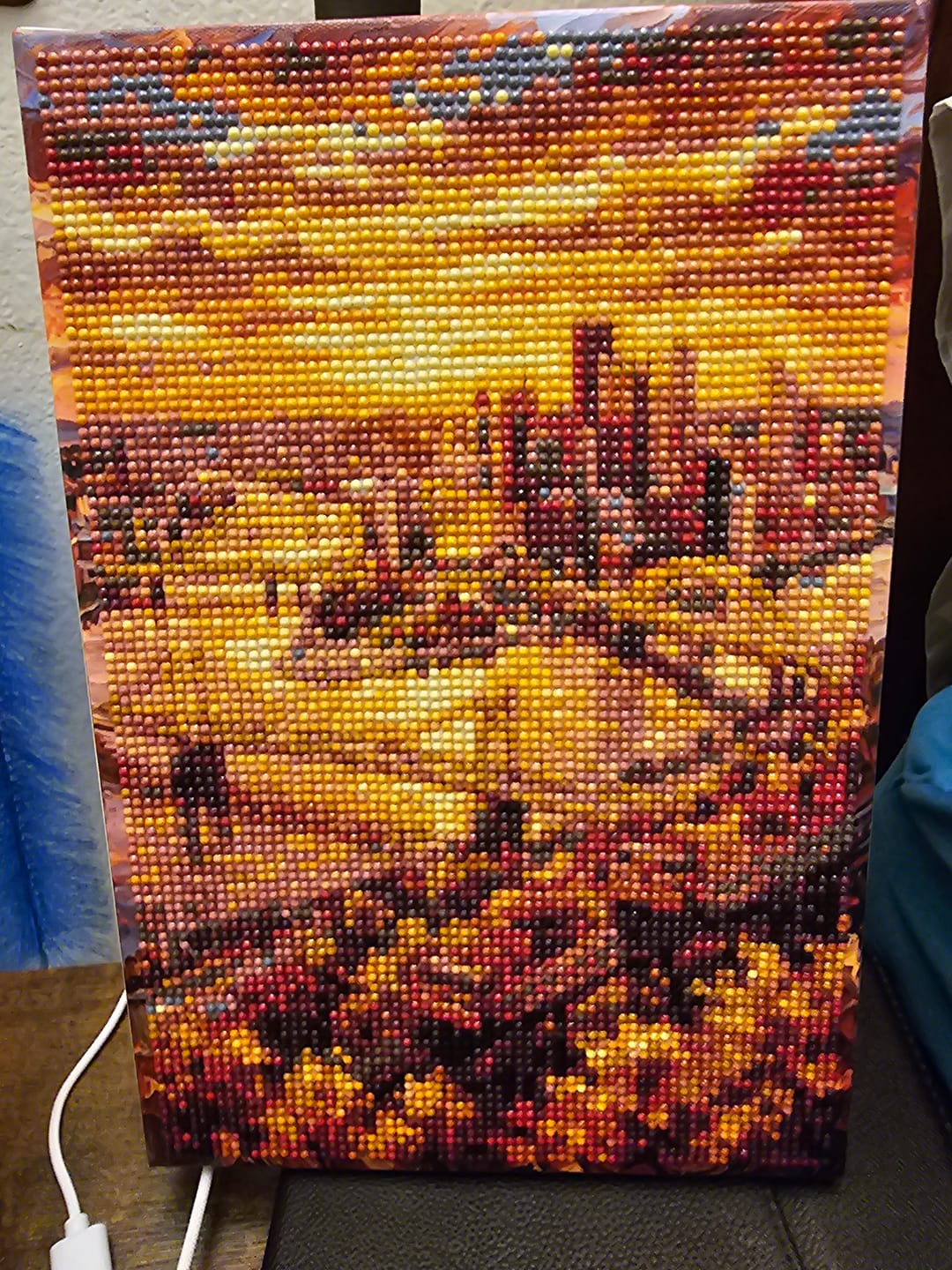 Customer photo review of Three Rivers, Pittsburgh (Diamond Painting)