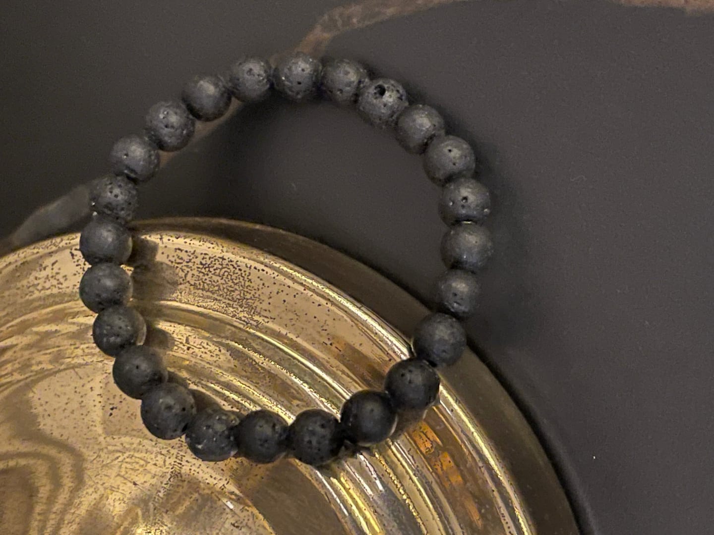 Customer photo review of Natural Volcanic Lava Bracelet | Vastu Remedy for Rebirth, Energy & Emotional Balance | 8 mm Beads