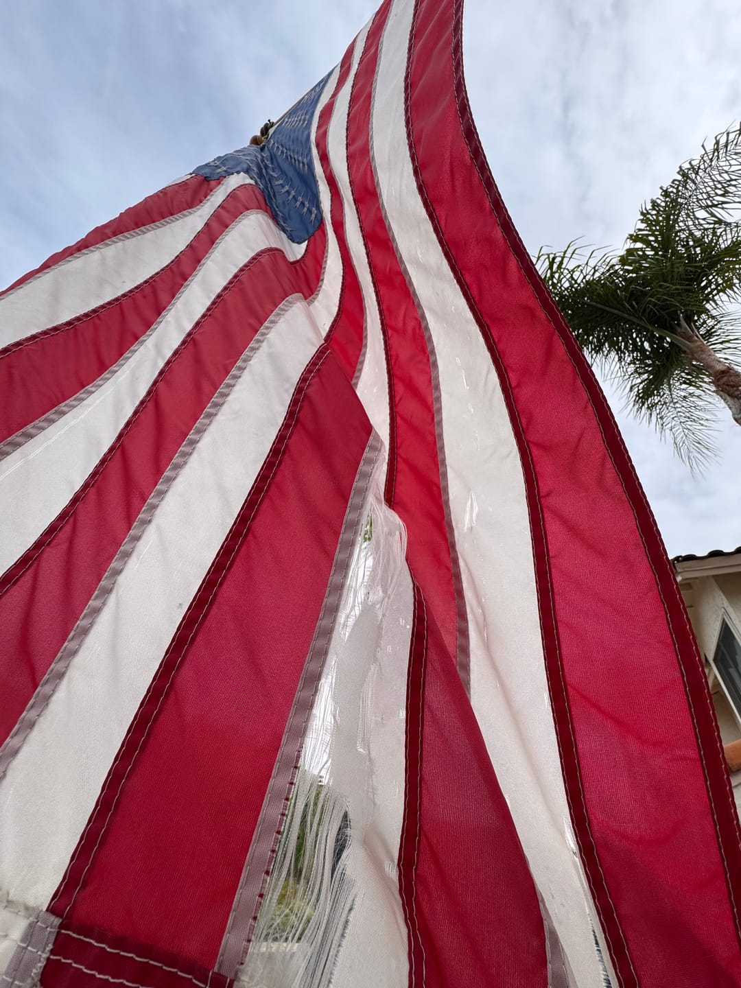 Customer photo review of 3' x 5' American Flag Set