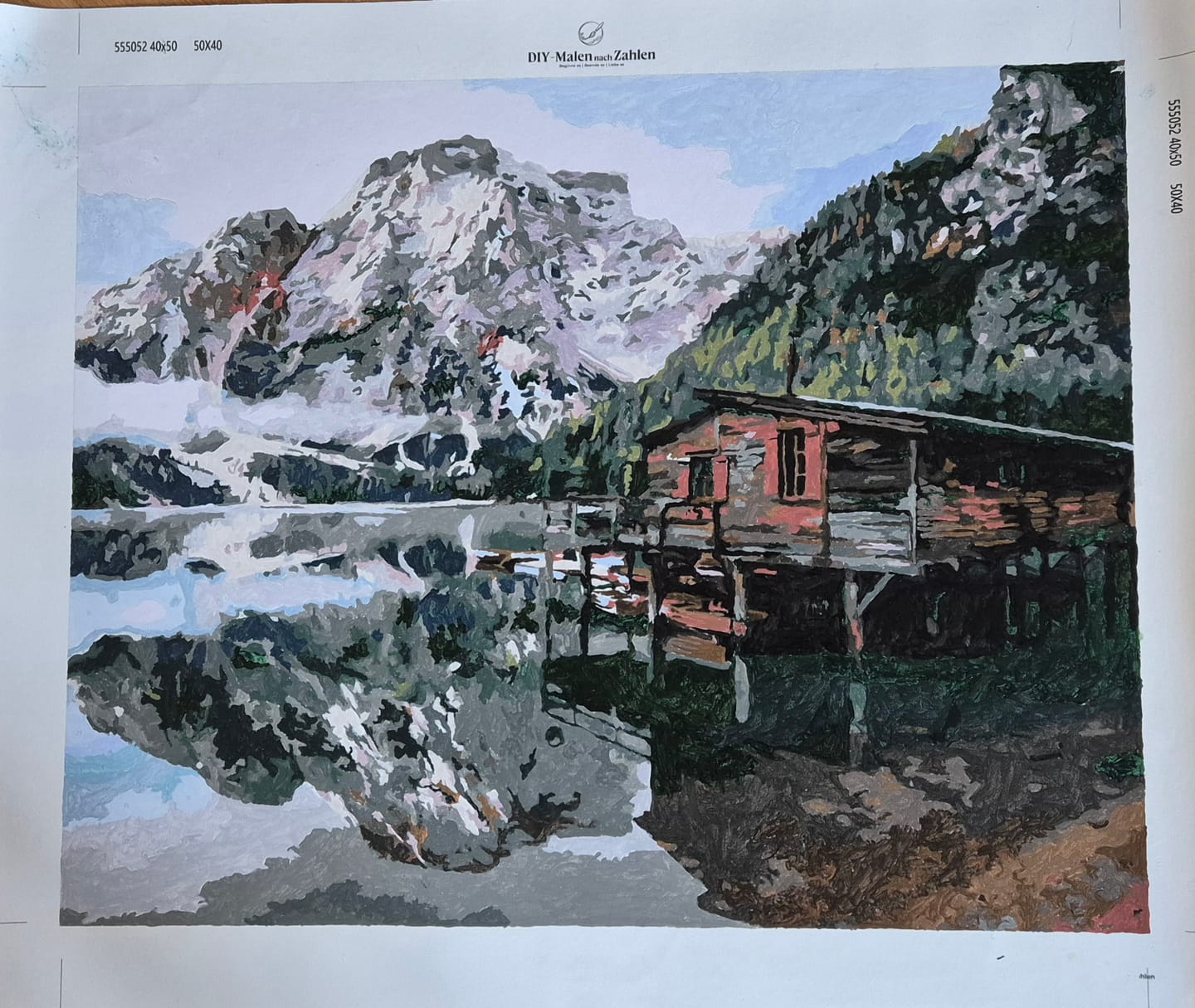 Customer photo review of Malen nach Zahlen - Pragser Wildsee in Dolomiten-Italien (Südtirol)