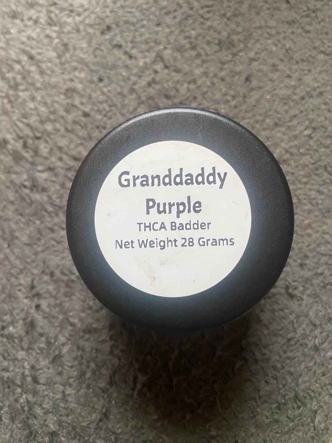 Customer photo review of Granddaddy Purple | THCA Badder