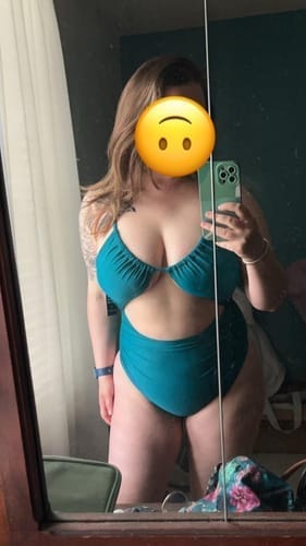 Customer photo review of Emoswim - Womens One Piece Swimsuits Cut Out Bathing Suit