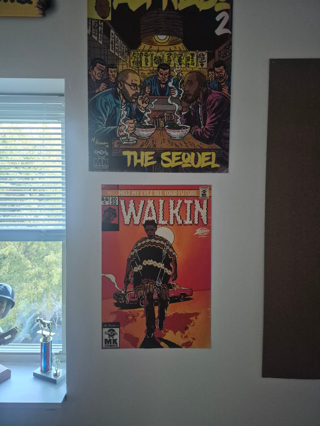 Customer photo review of Walkin’ - Vertical Matte Posters