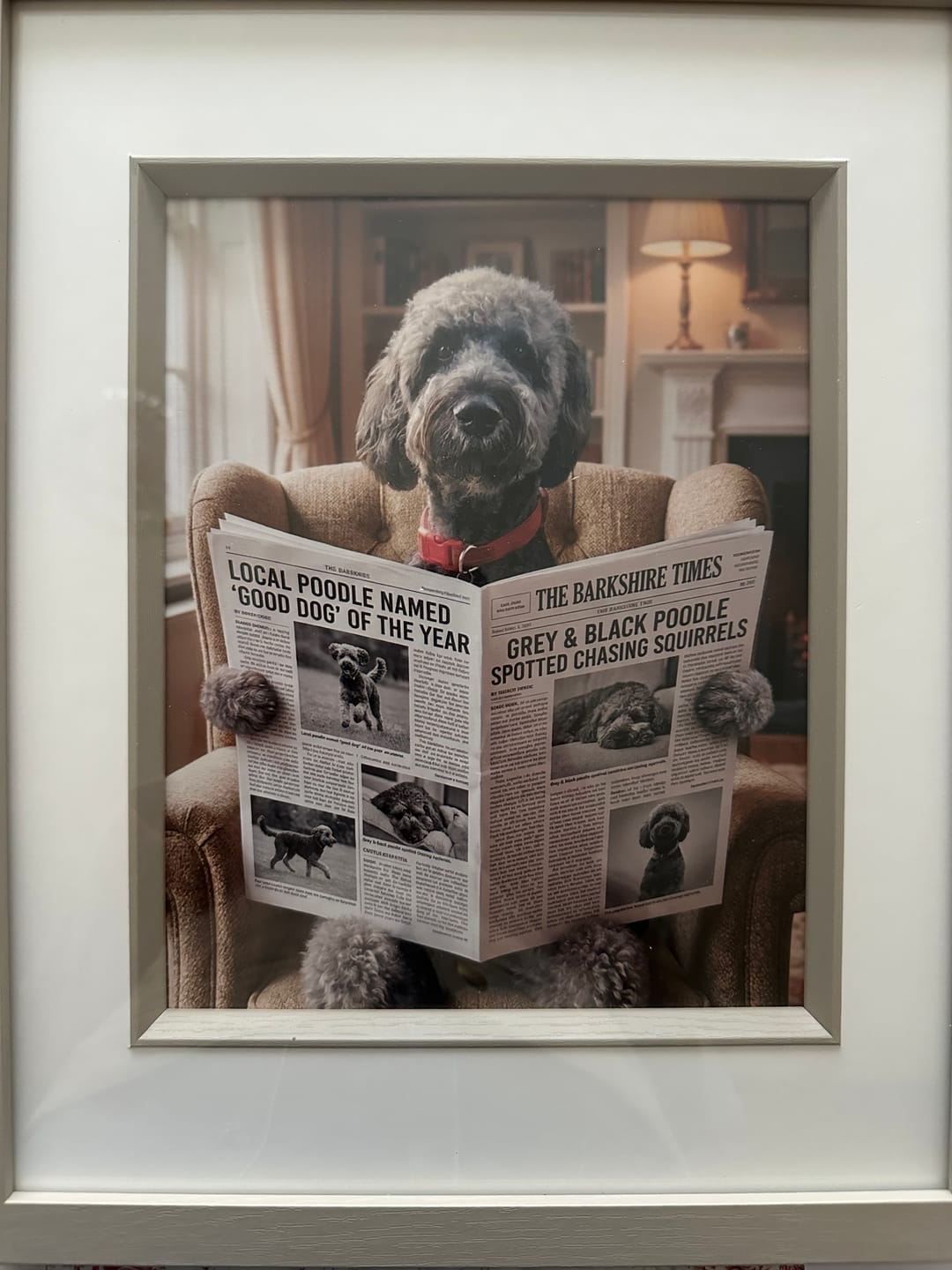 Customer photo review of Personalised Poster - Newspaper