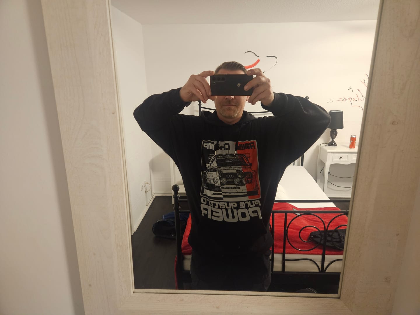 Customer photo review of Rally Champ Audi Sport Quattro Premium Hoodie Unisex