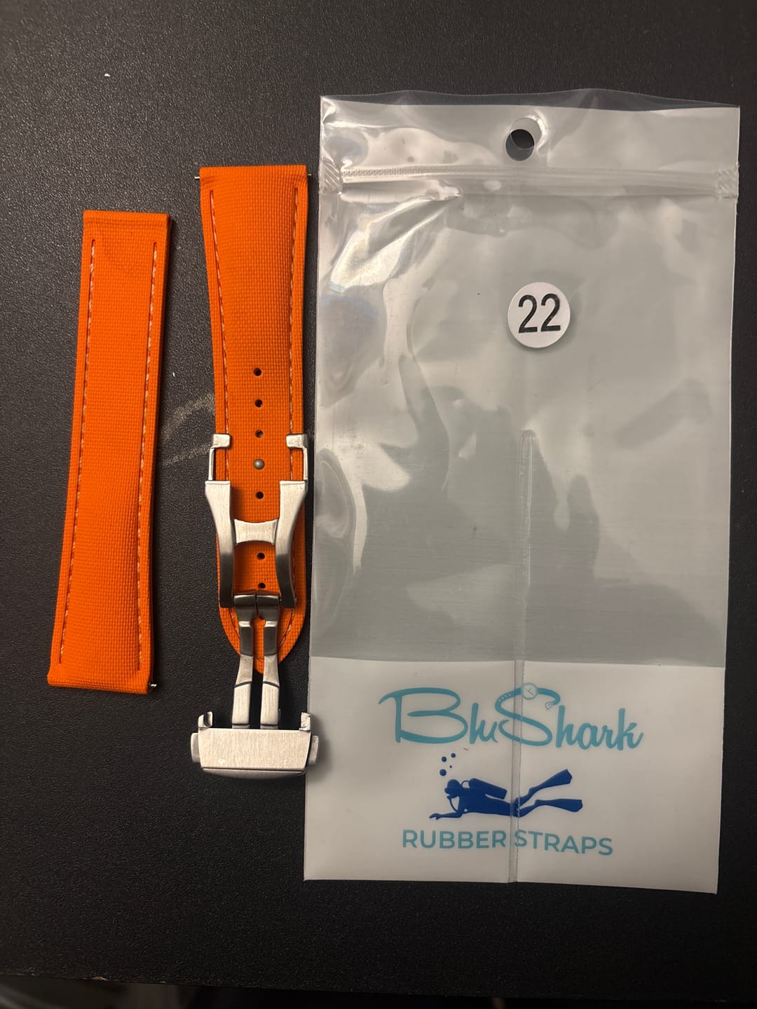 Customer photo review of Sailcloth Rubber Deploy - Orange