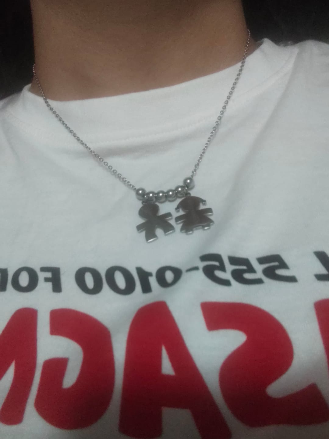 Customer photo review of Collana con bambini - I Miei Tesori