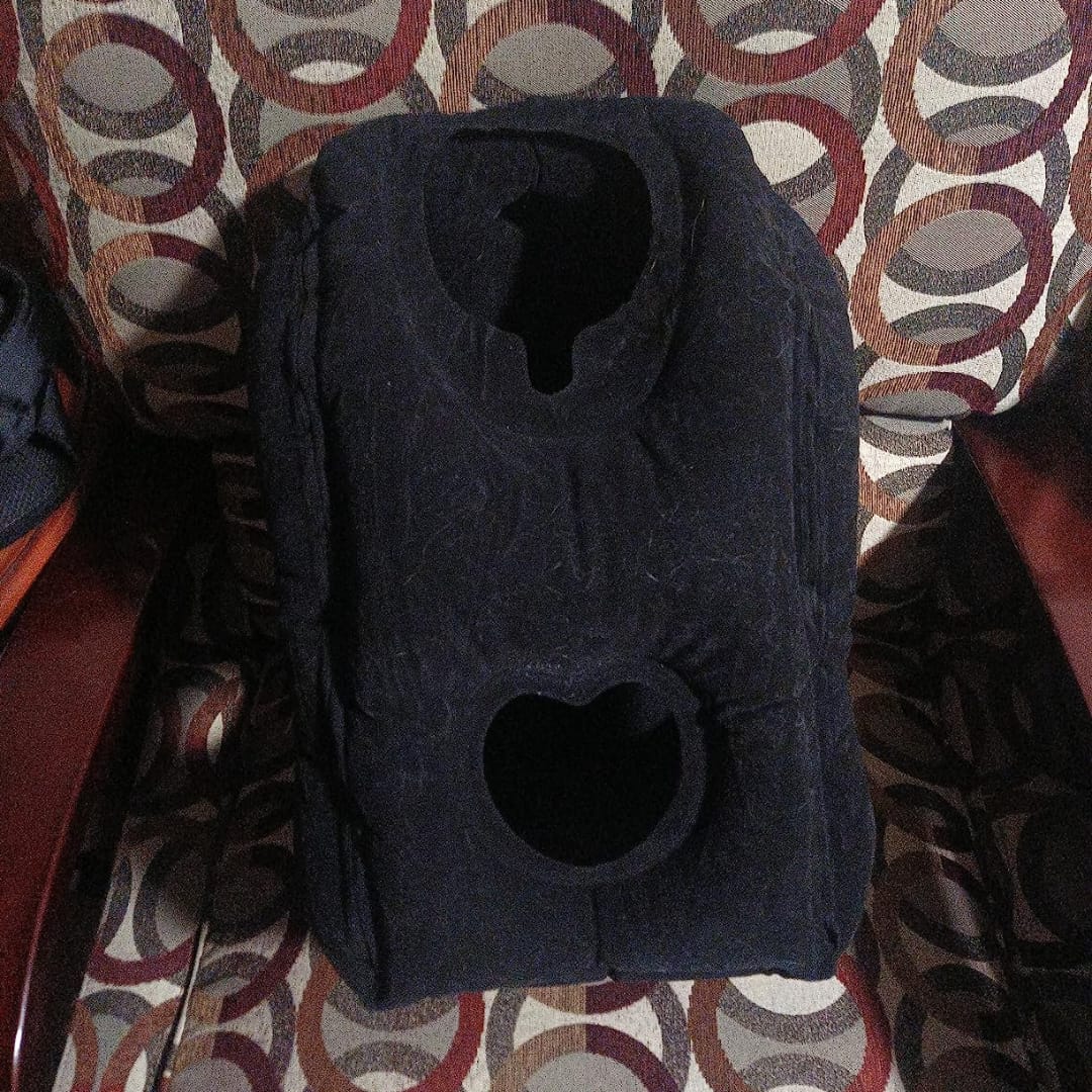 Customer photo review of Inflatable Pillow with Head & Chin Support