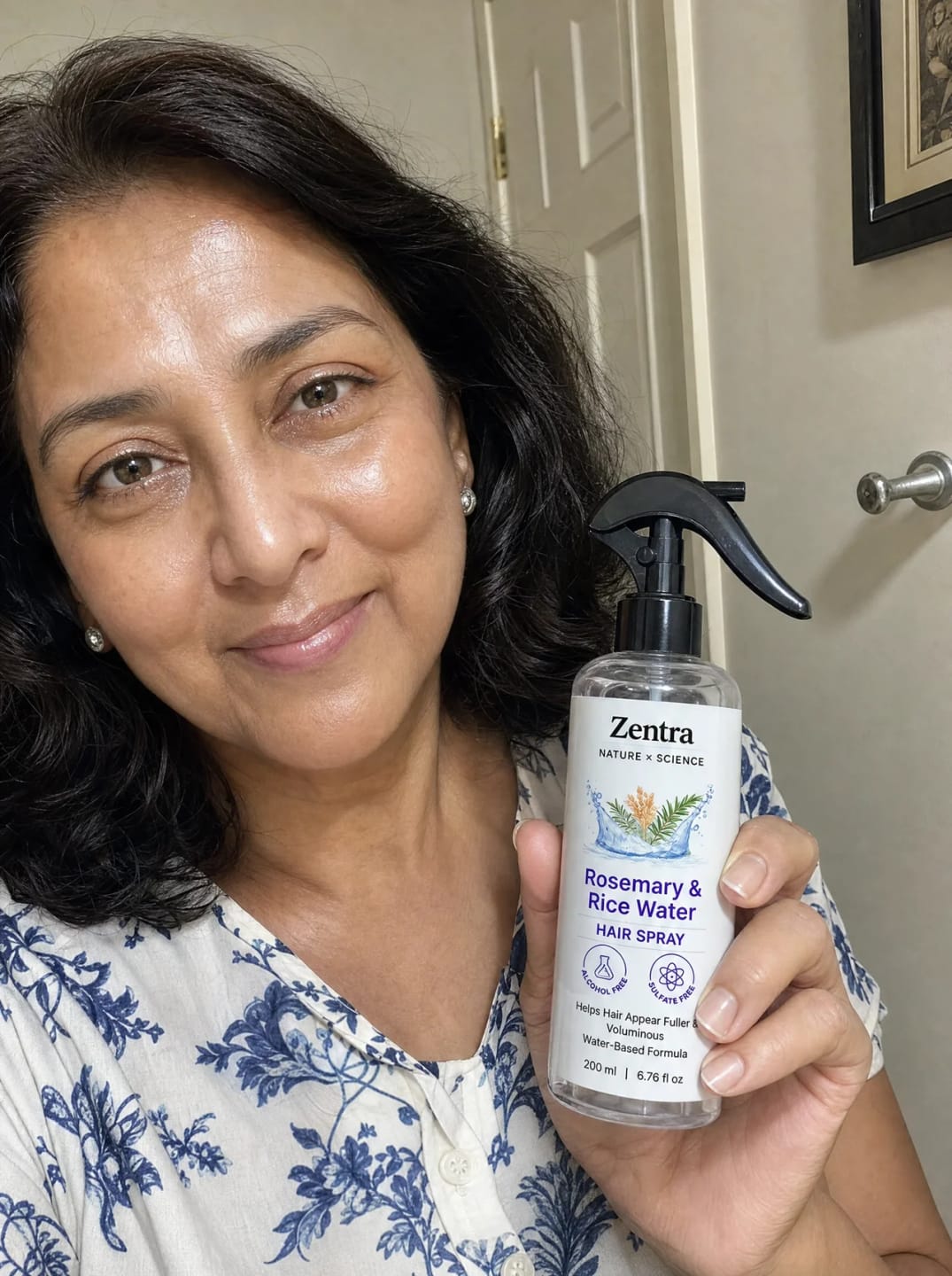 Customer photo review of rosemary & rice water