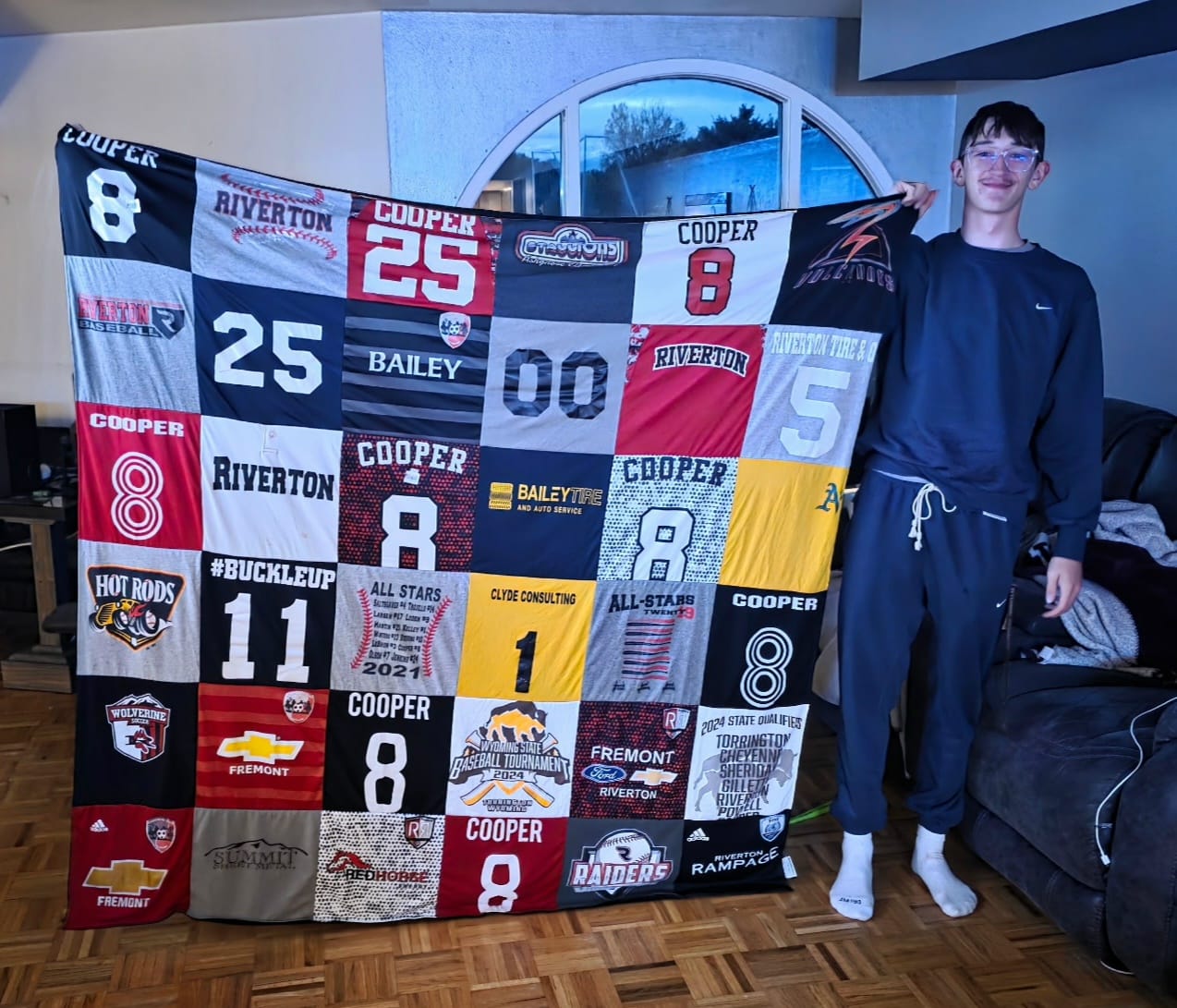 Customer photo review of Project Repat T-Shirt Quilt