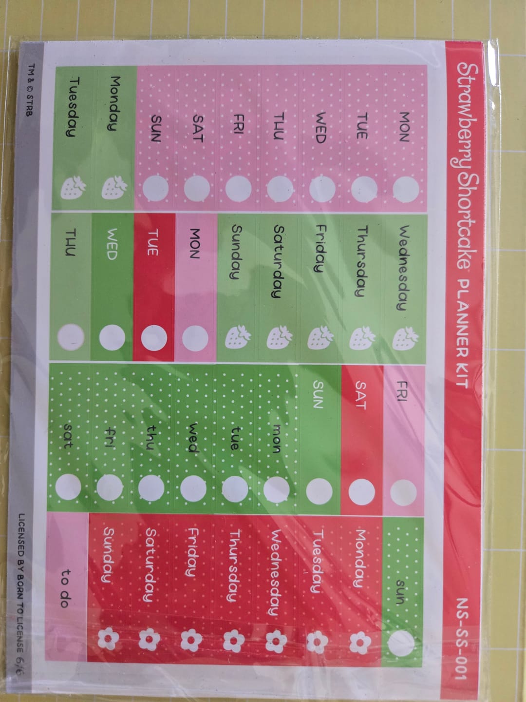 Customer photo review of Strawberry Shortcake Planner Kit (Set of 6)