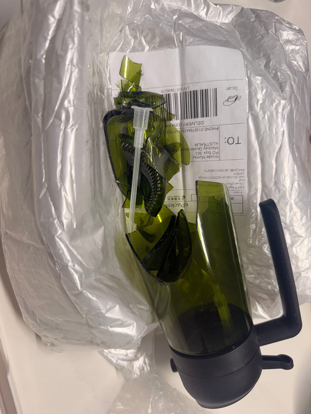 Customer photo review of 2 in 1 Oil Dispenser