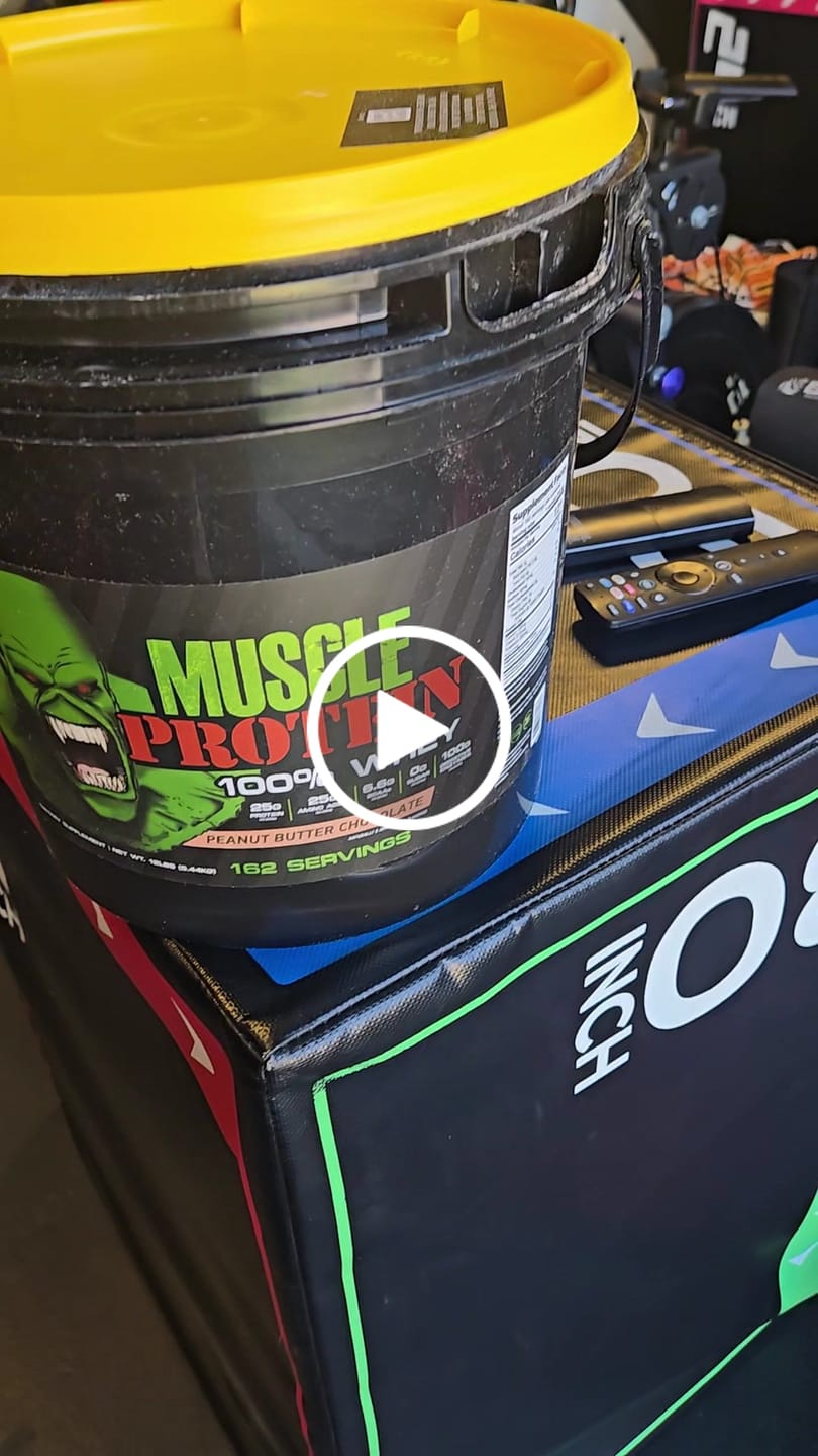 Customer video review of Whey Protein Powder Bucket