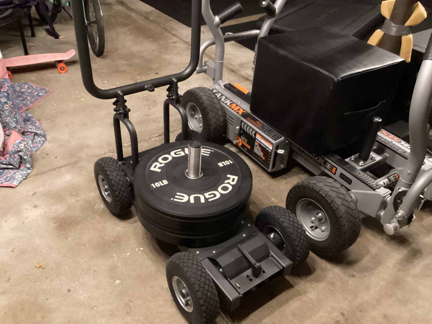 Customer photo review of Pain Train - Patented Resistance Sled on wheels