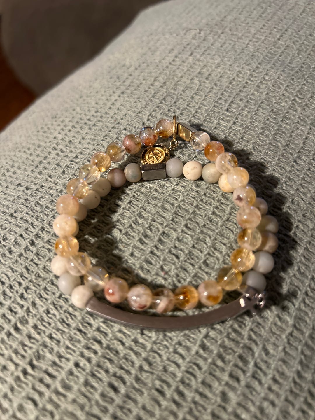 Customer photo review of Modern Letter Charms