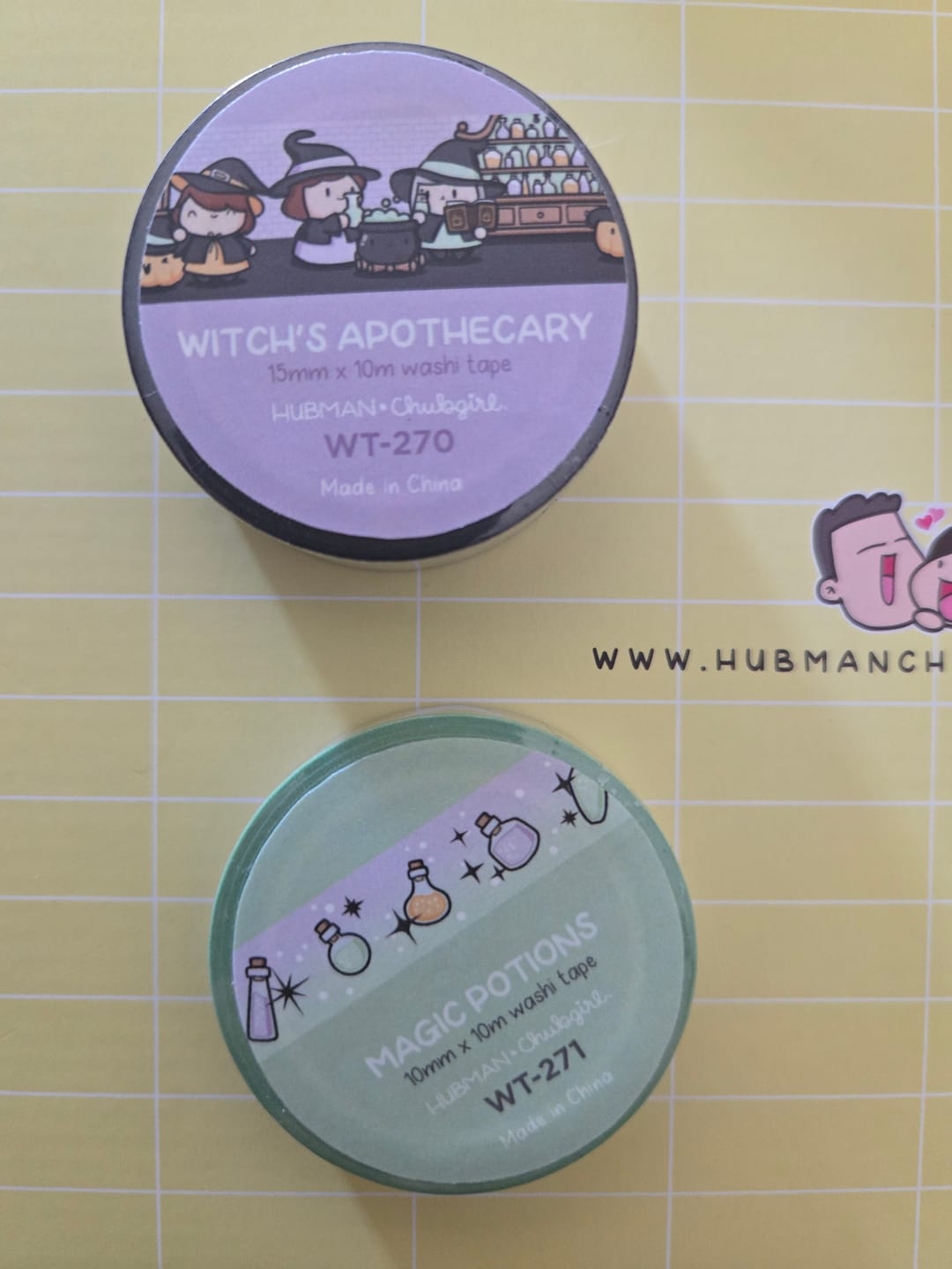 Customer photo review of Witches and Potions Washi Tapes (Set of 2)