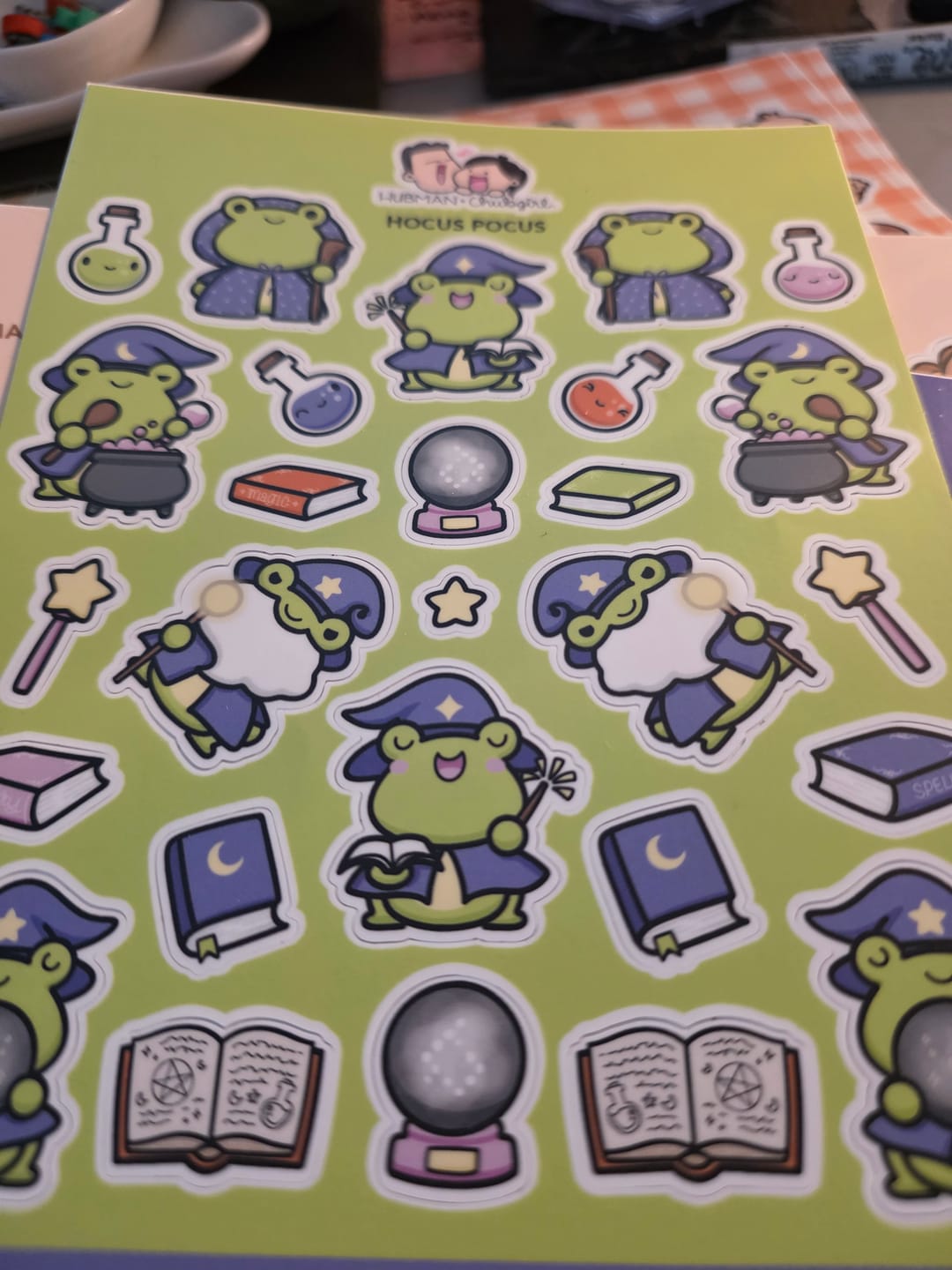 Customer photo review of Hocus Pocus Sticker Sheet