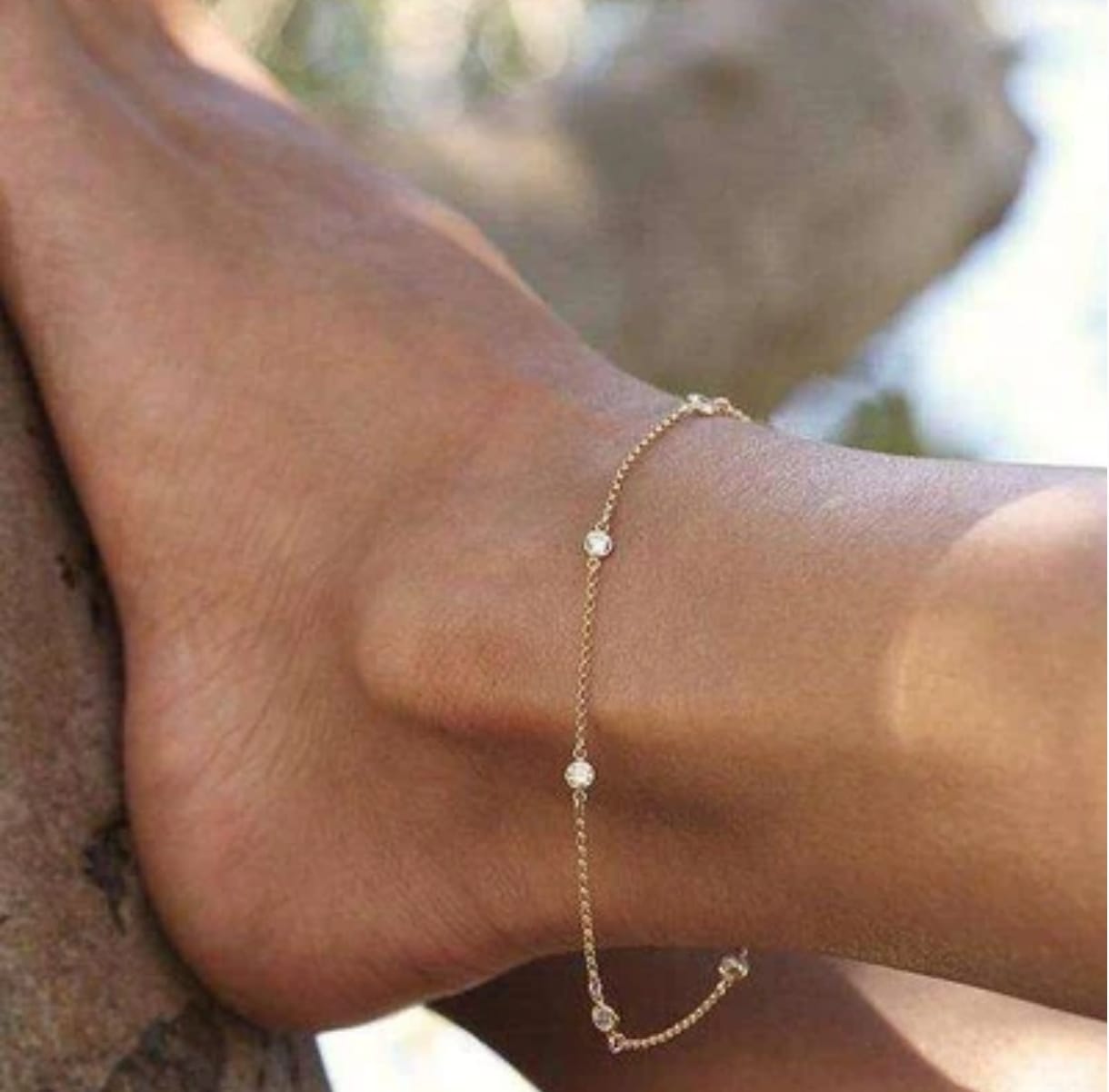 Customer photo review of Tobillera Diamonds