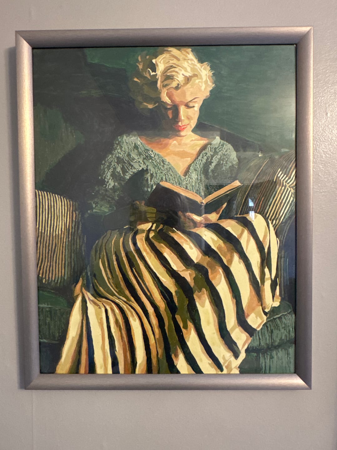 Customer photo review of Reading Marilyn | Paint by Number