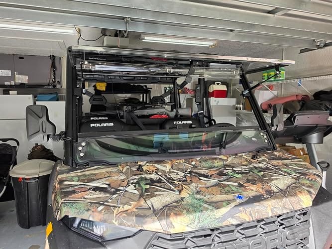 Customer photo review of 3-IN-1 Flip Windshield for Polaris Ranger XP 900/1000/ Crew XP 1000 2014-2026