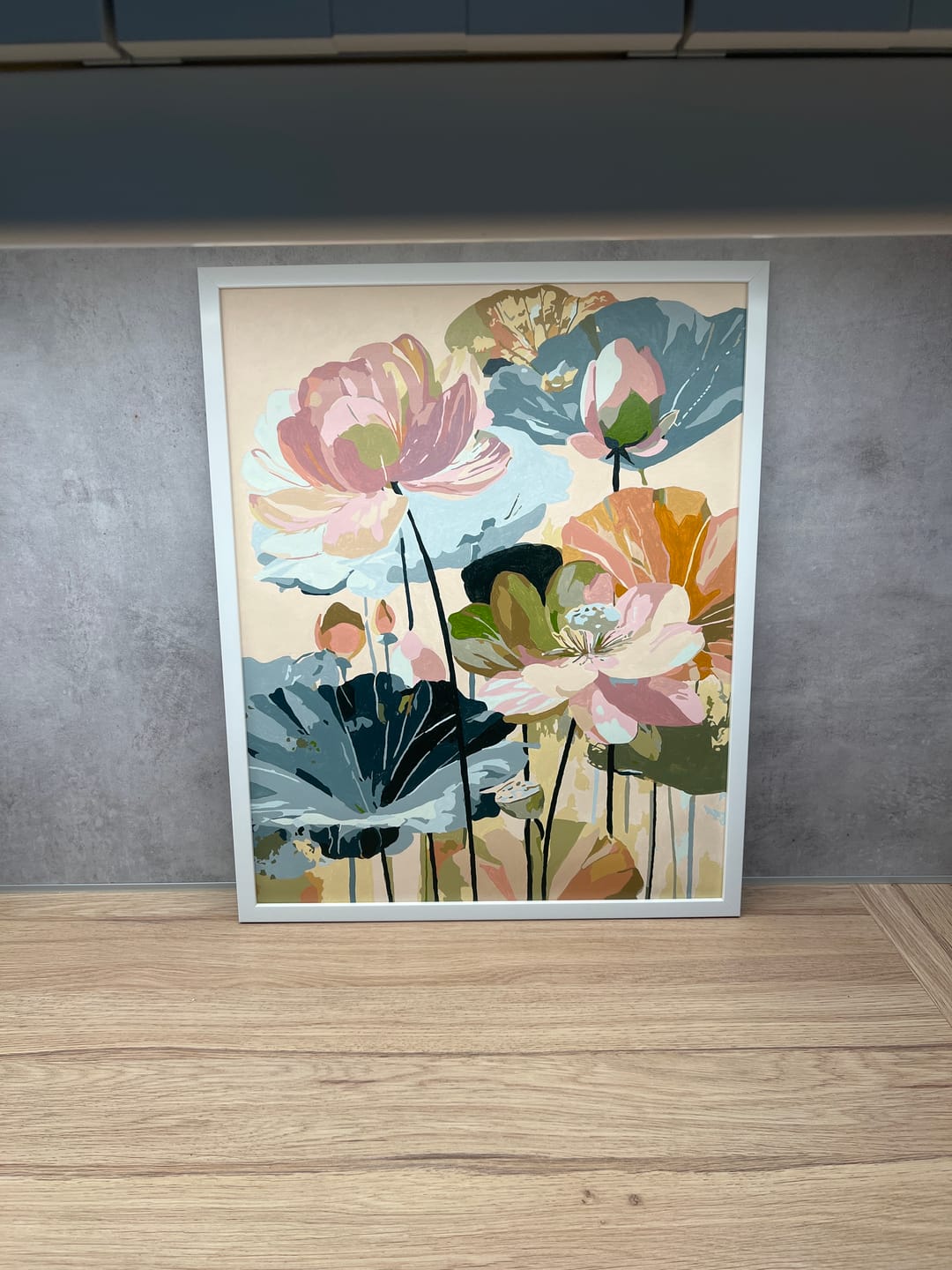 Customer photo review of Blush & Gold | Paint by Number