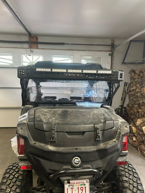 Customer photo review of Rear Cargo Rack — CFMoto ZForce 800/950 (2023+)