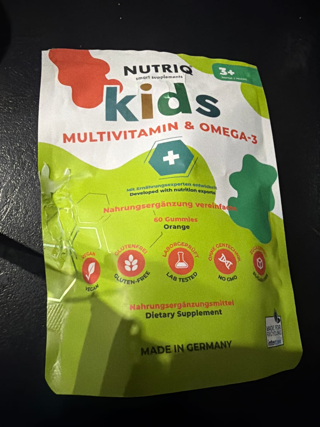 Customer photo review of Kids Multivitamin & Omega-3