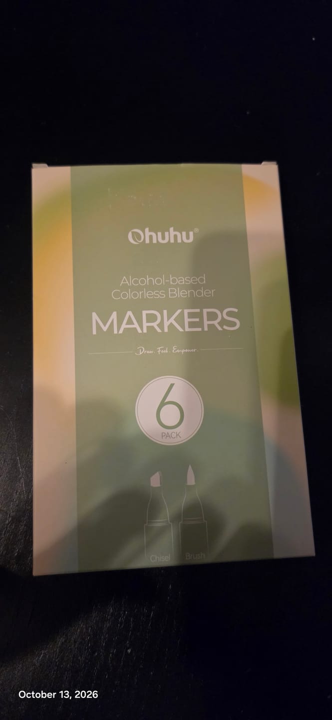 Customer photo review of Ohuhu Honolulu Colorless Blender Marker - Pack of 6