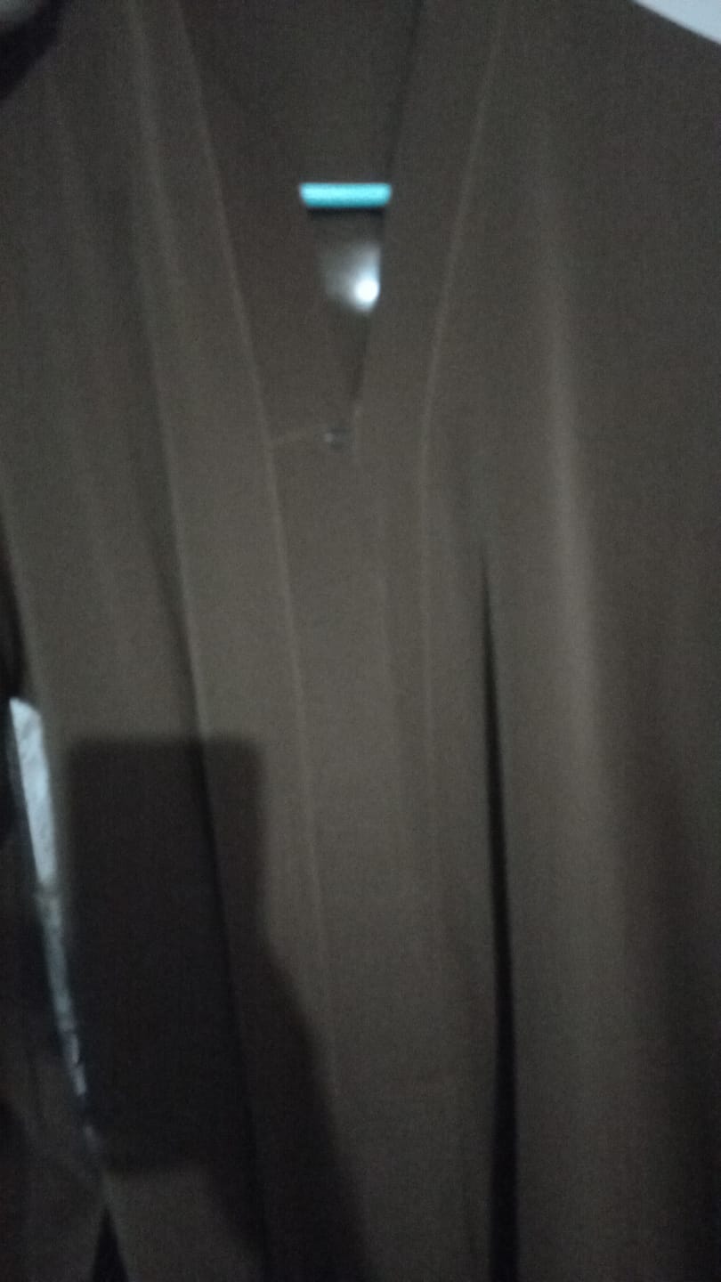Customer photo review of Hidden Button Abaya
