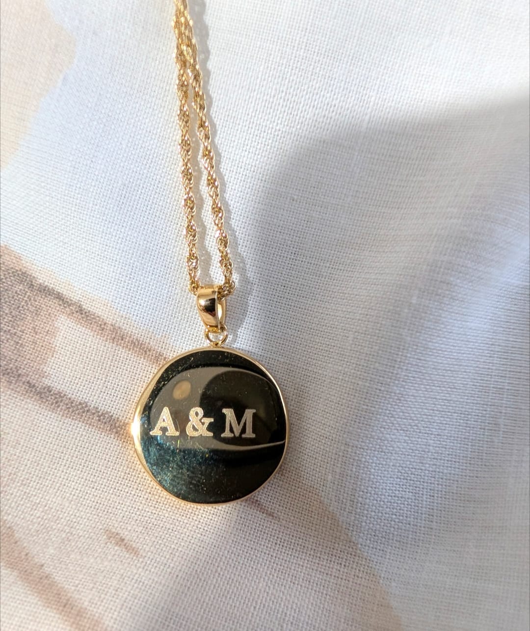 Customer photo review of Heart Talisman Necklace