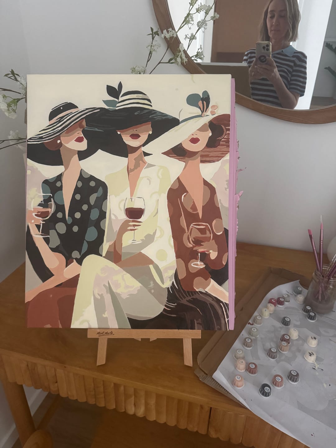 Customer photo review of Wine time | Paint by Number