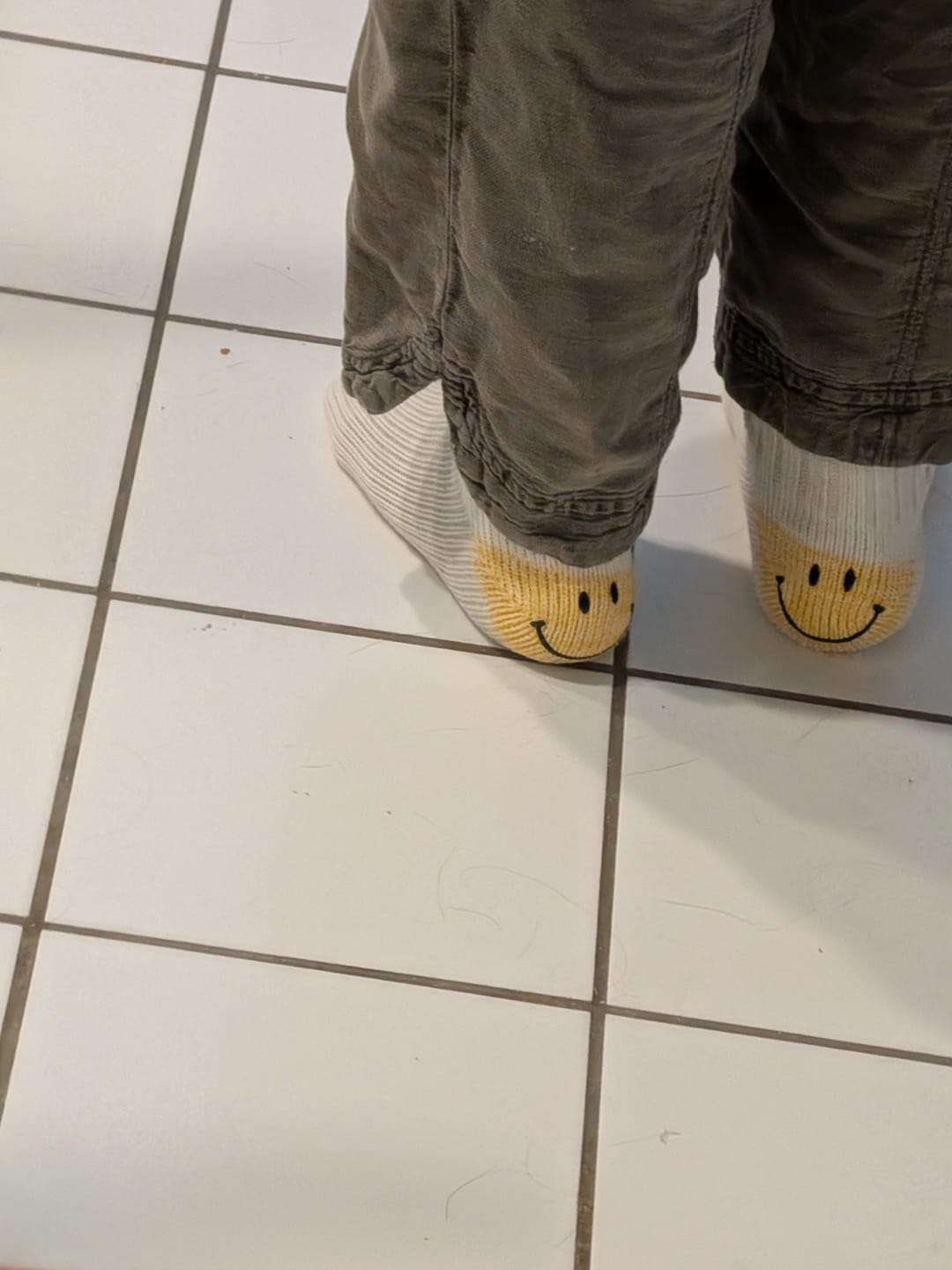 Customer photo review of Smiley Knitted Socks