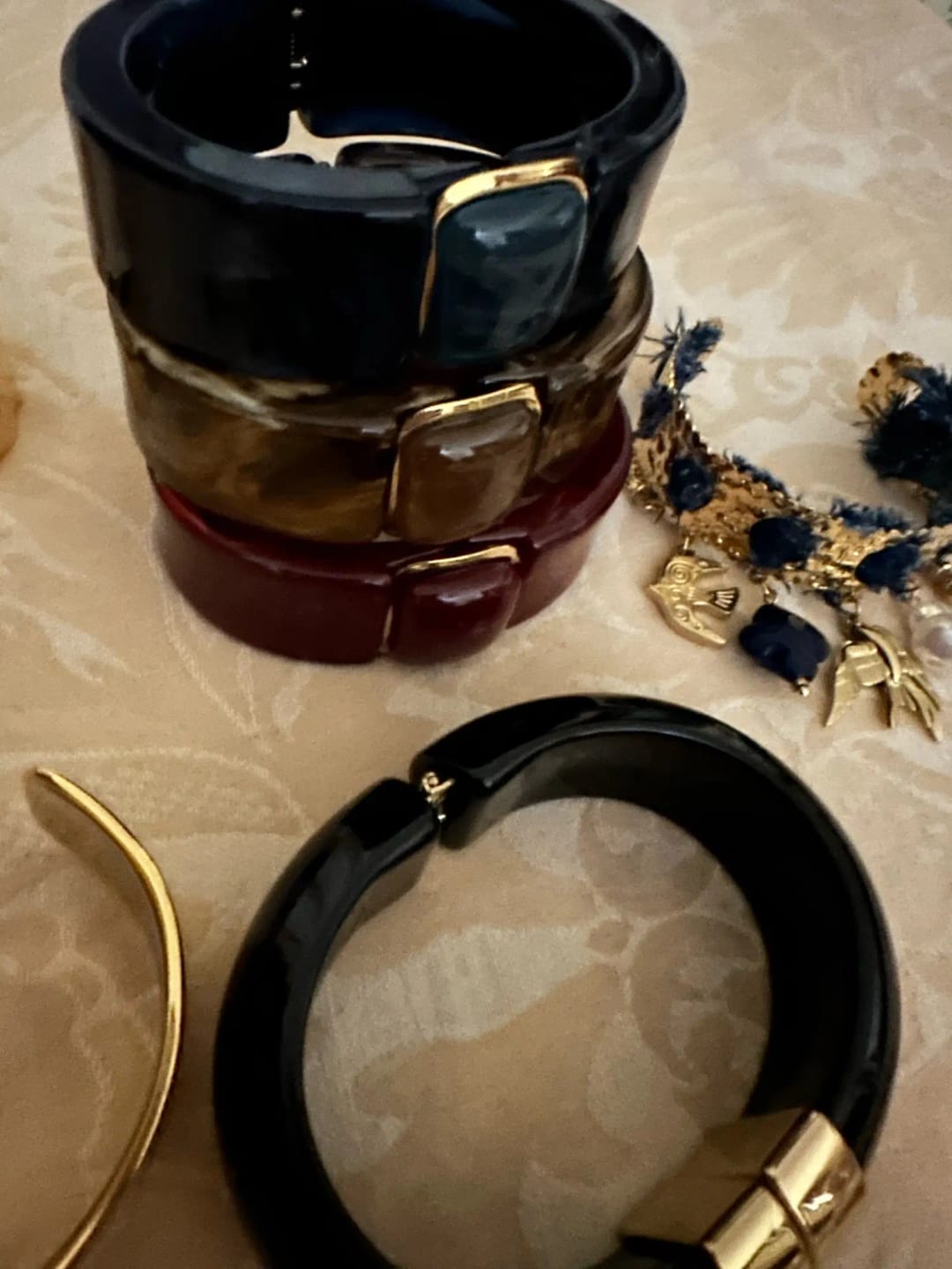Customer photo review of AquaFlow Statement Steel Bangle