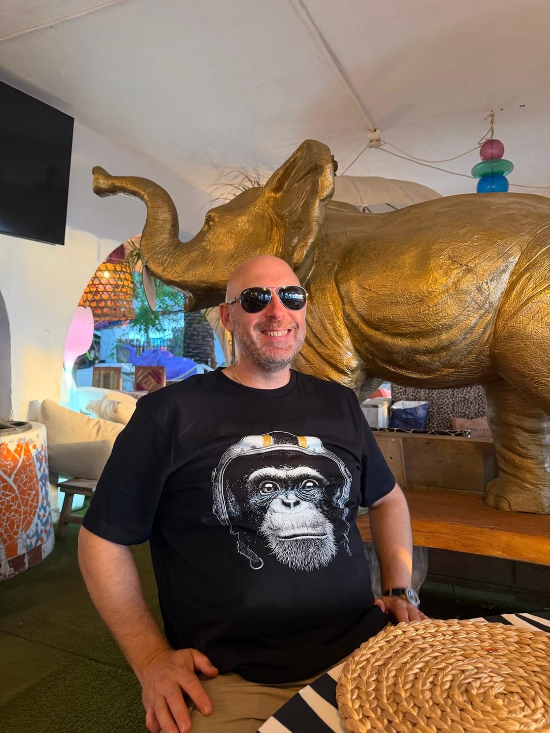 Customer photo review of Chimp Rider 23 T-Shirt