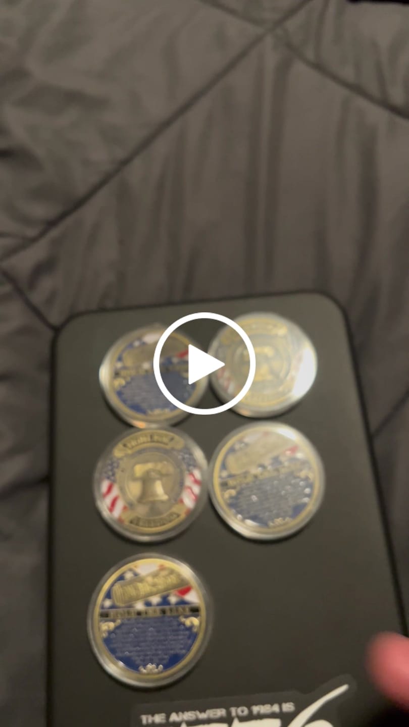 Customer video review of Hold The Line Coins