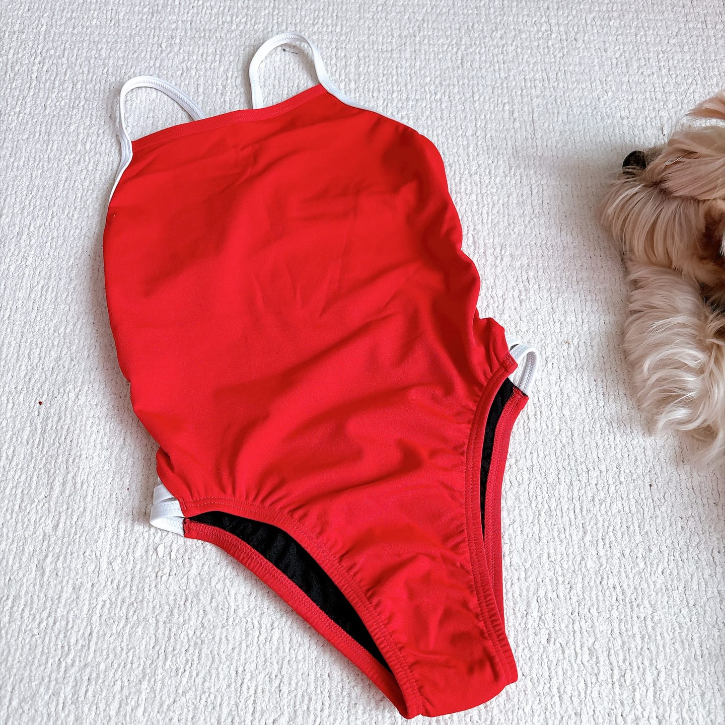 Customer photo review of ZAMBIA ONE PIECE - Ruby|White