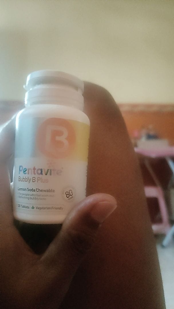 Customer photo review of Bubbly B Plus  Lemon Chewable Tablet
