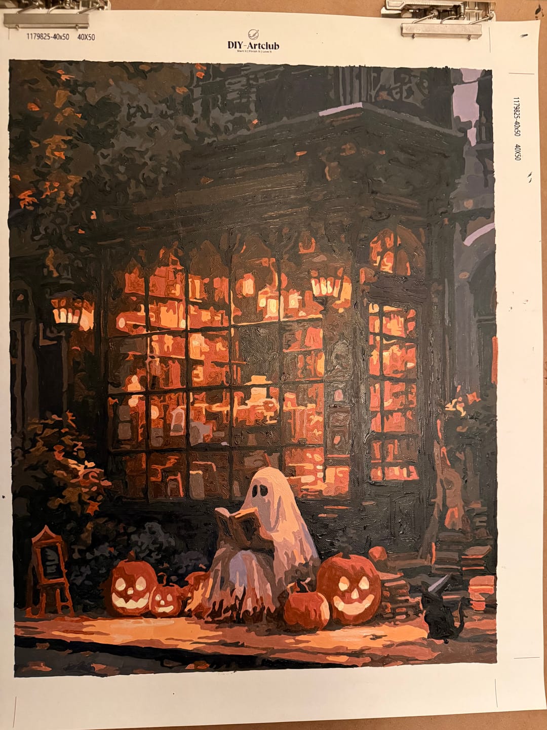 Customer photo review of Cozy Ghost Stories | Paint by Number