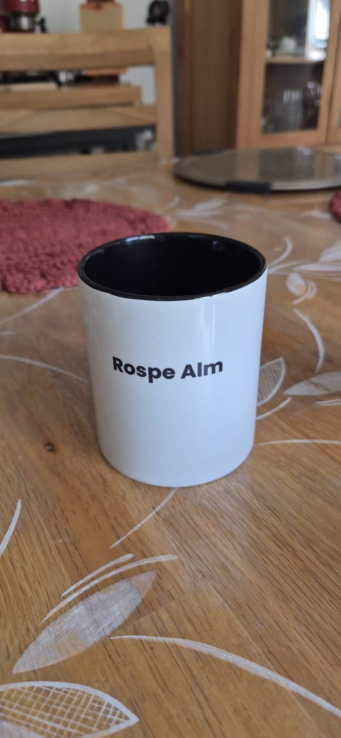 Customer photo review of TassenExpress - Becher Keramik Tasse mit Logo bedruckt 325ml Firmenlogo