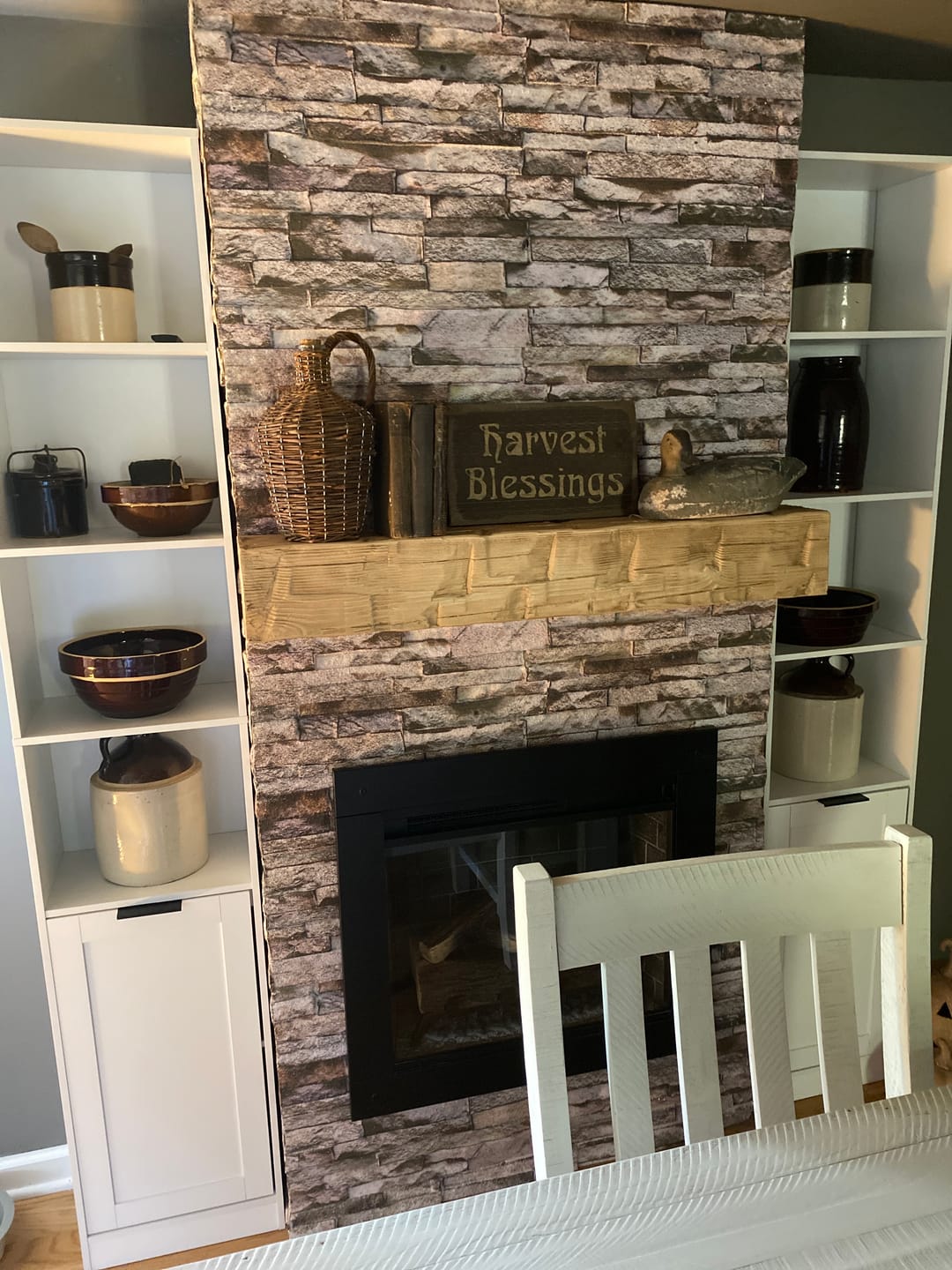 Customer photo review of Gemstone 3D Faux Stone Wall Panel