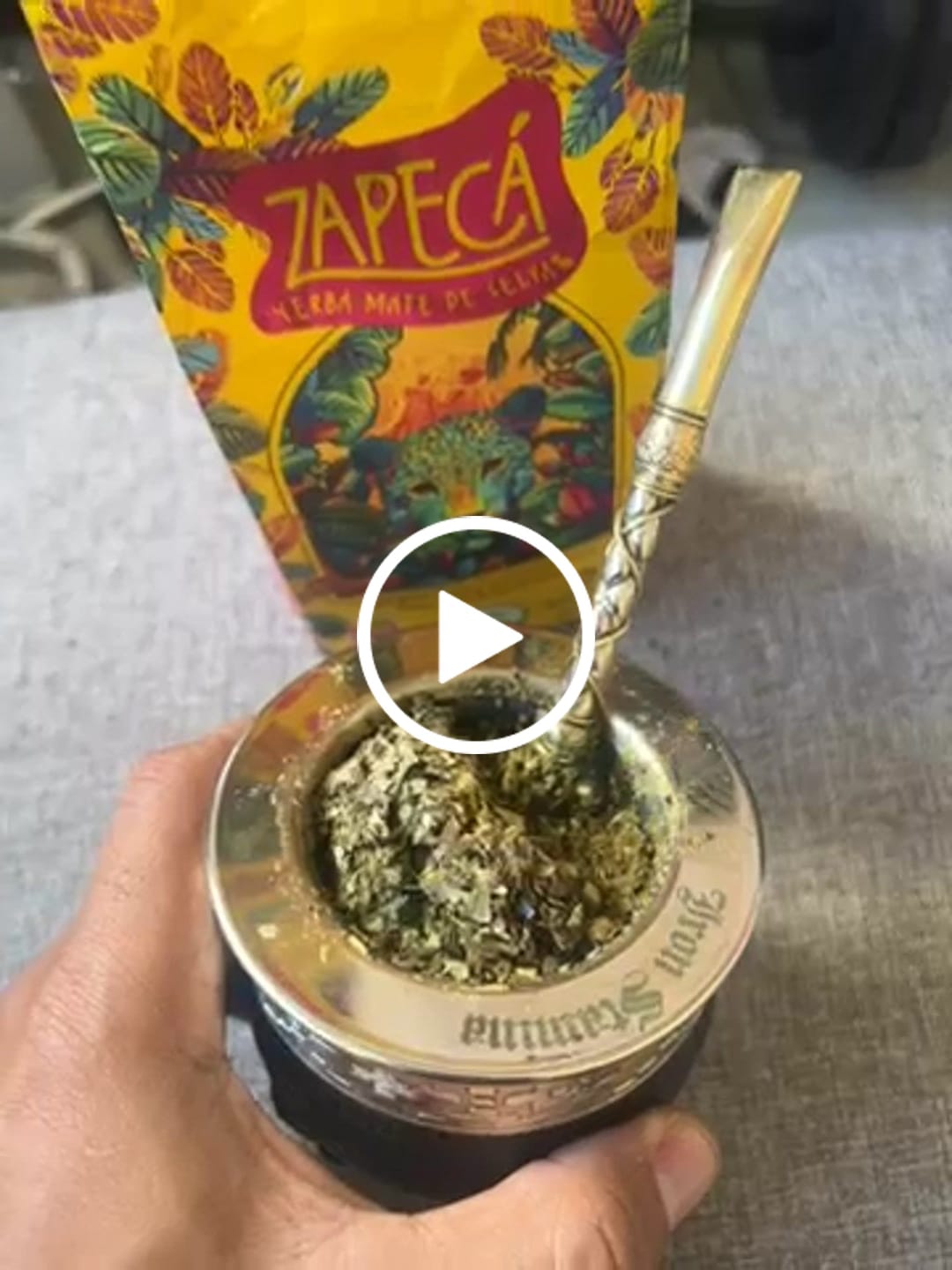 Customer video review of Maté Impérial Deluxe Croco — Cinta Pampa