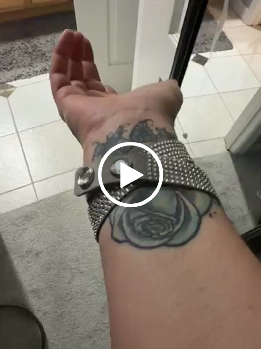 Customer video review of Swarovski Women's Bracelet - Slake Grey Suede With Clear Crystals Wrap | 5181989