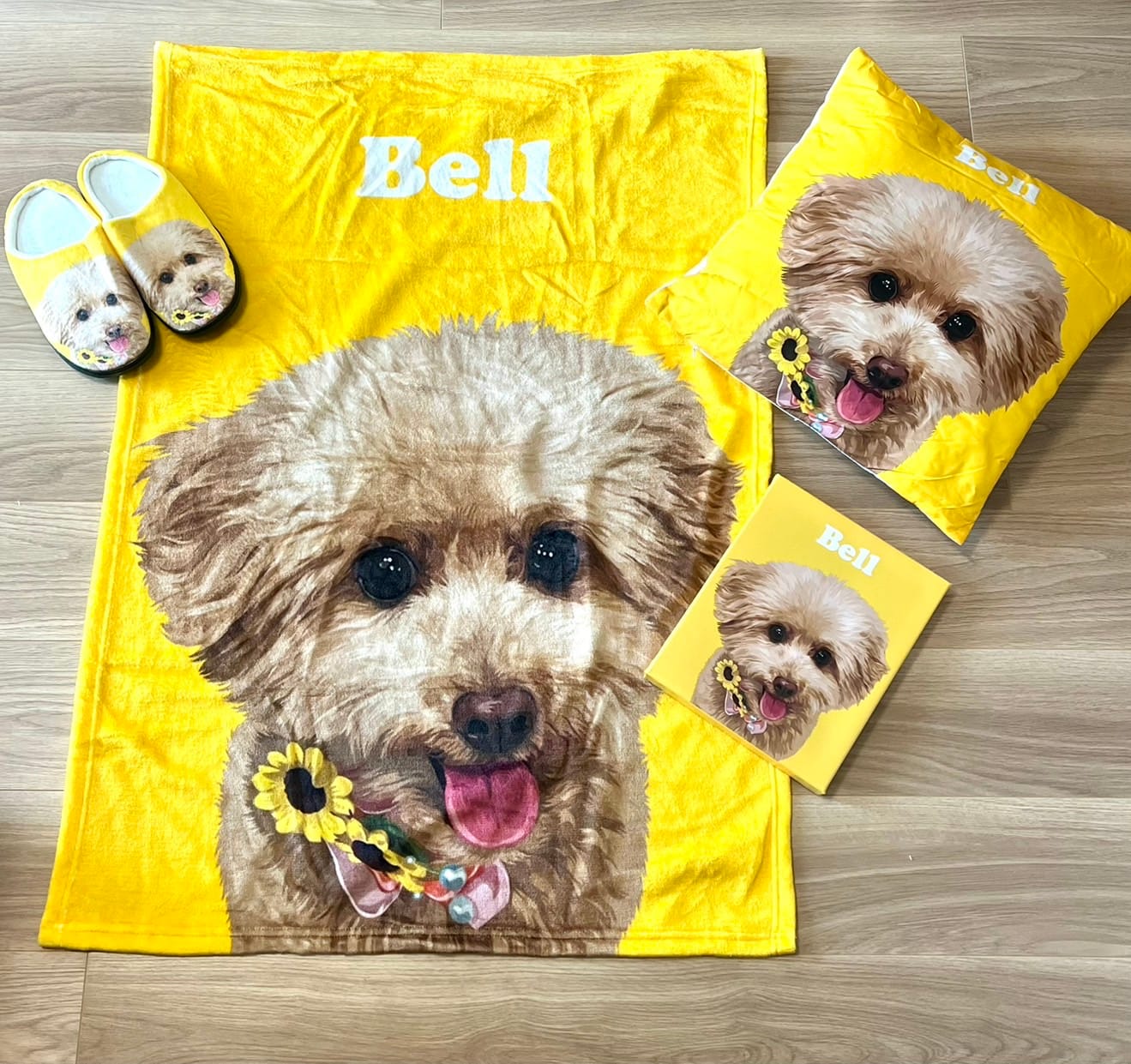 Customer photo review of Petcanvaオーダーメイドスリッパ