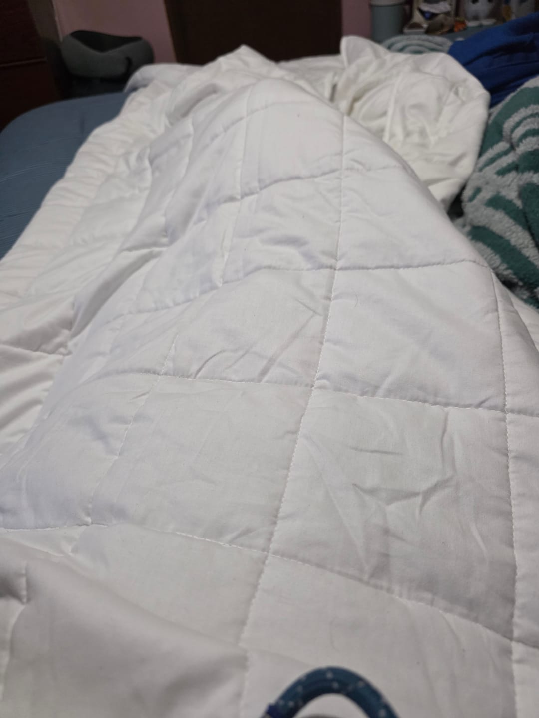 Customer photo review of Manta Pesada (Tamaño Personal Adultos) - 100 noches de prueba / Algodón 100% natural