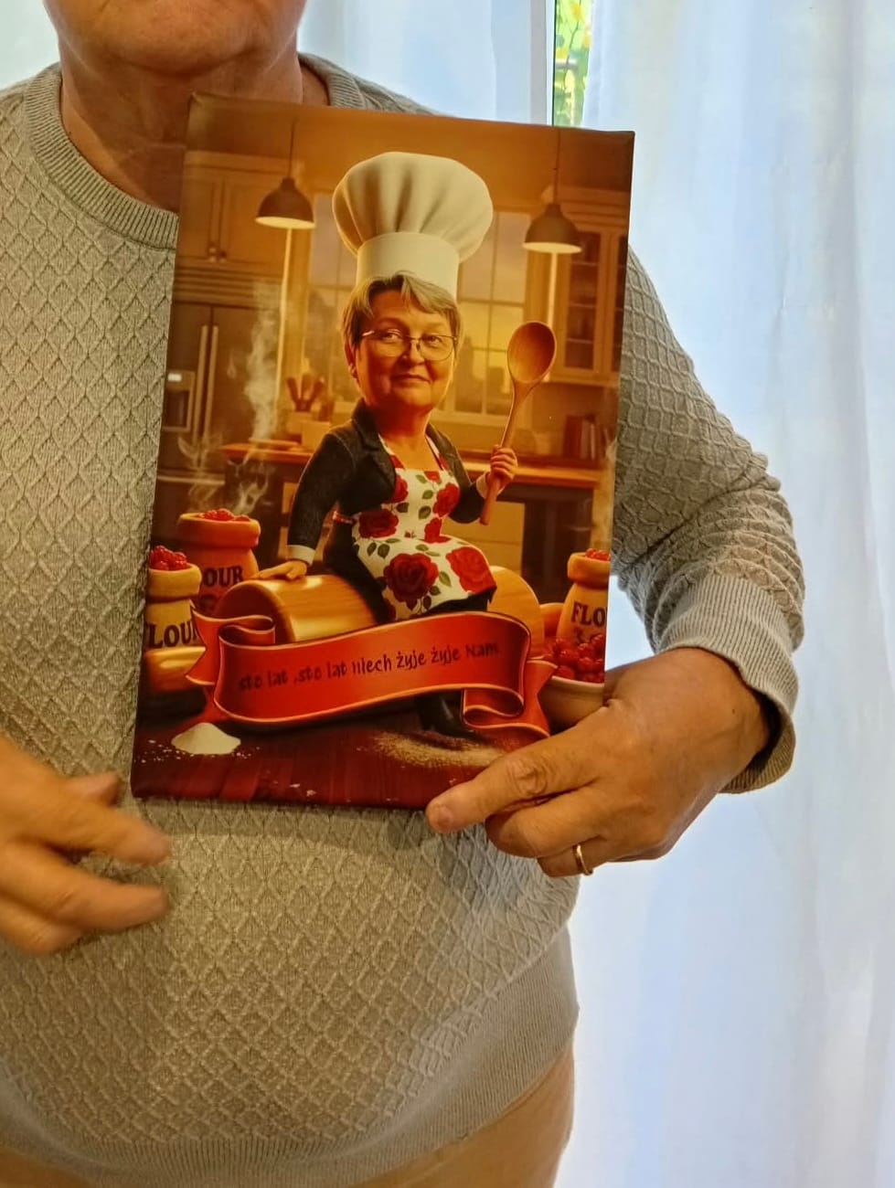 Customer photo review of Babcia Mistrzyni Kuchni  - Karykatura ze zdjęcia