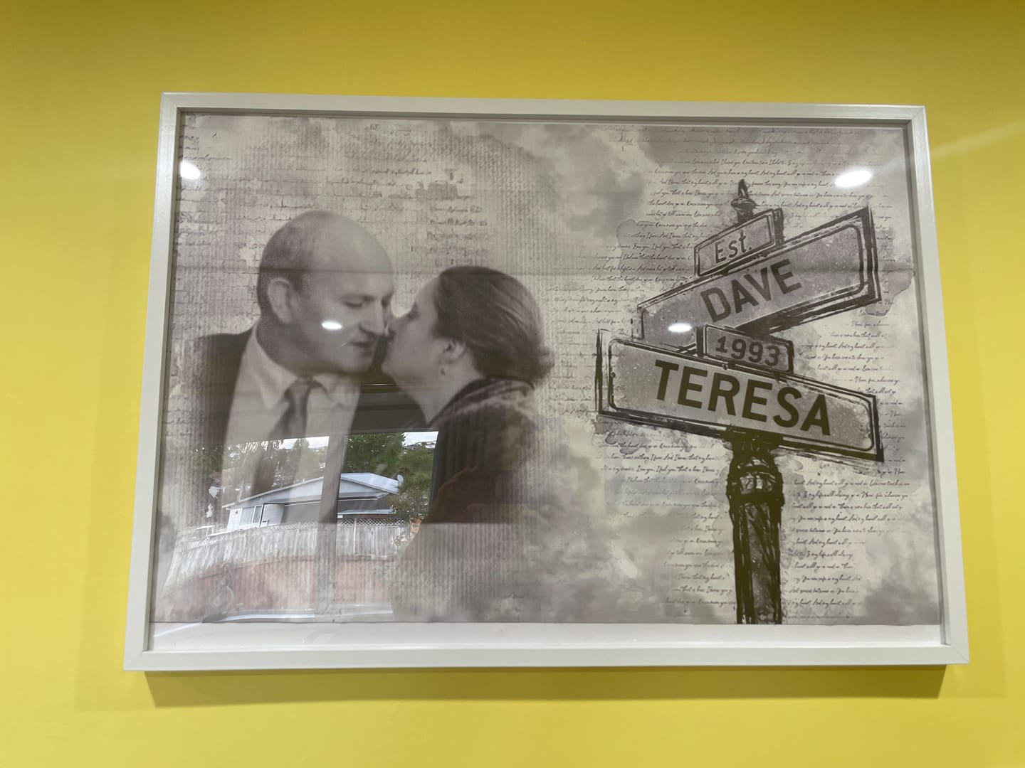 Customer photo review of Custom Photo I Need You Because I Love You - Couple Personalized Custom Horizontal Poster