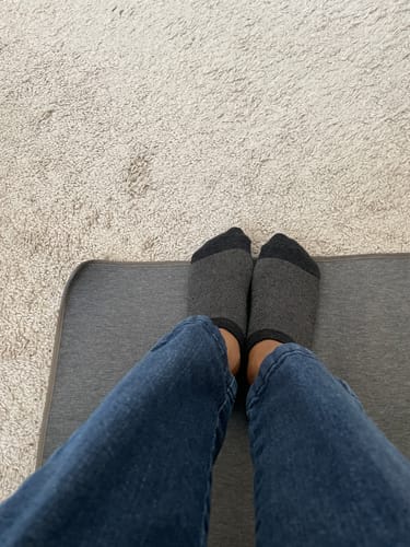 Customer photo review of No-Show Earthing Socks for Men & Women